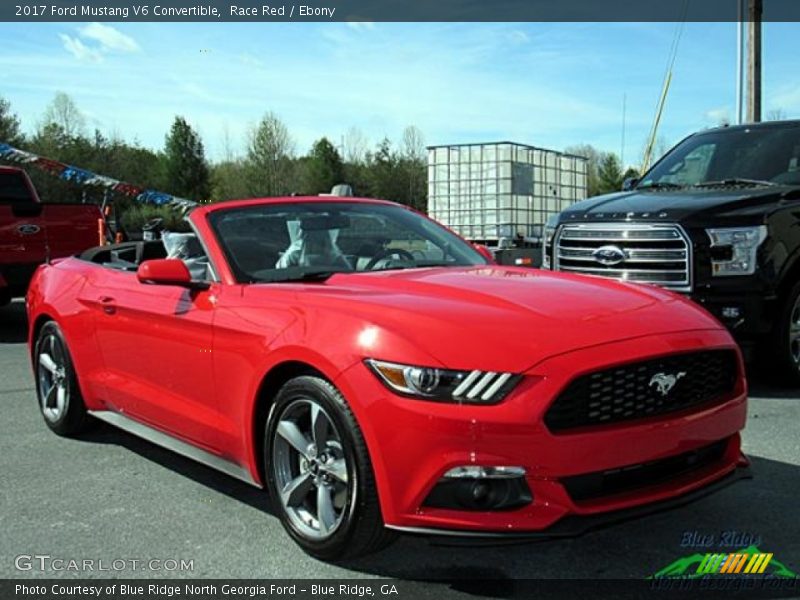 Race Red / Ebony 2017 Ford Mustang V6 Convertible