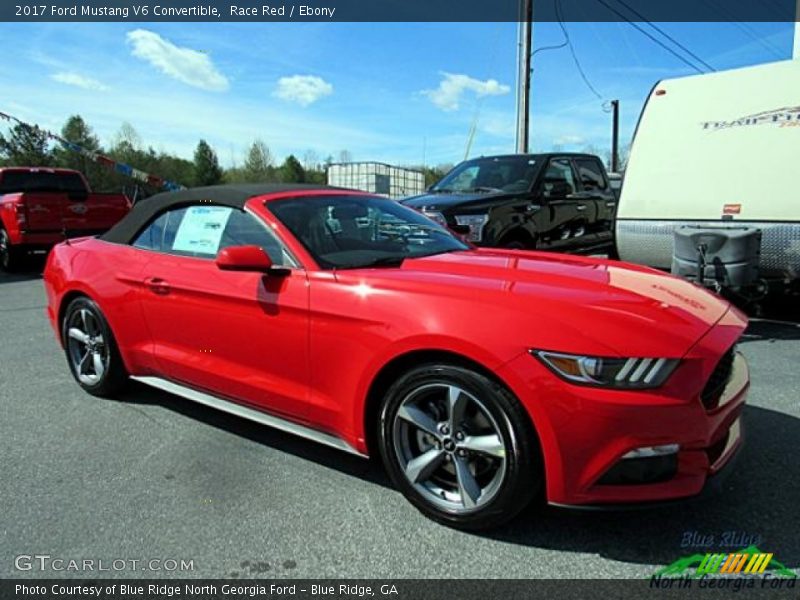 Race Red / Ebony 2017 Ford Mustang V6 Convertible