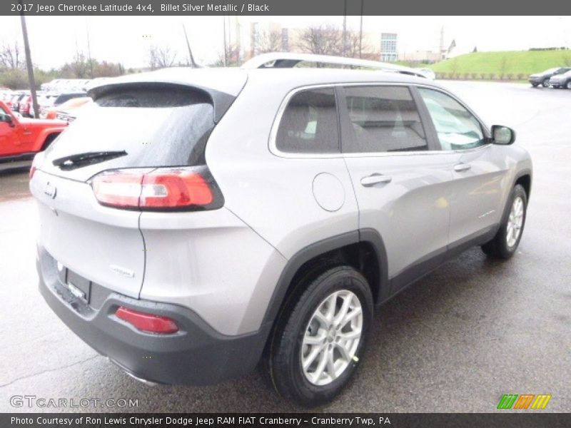 Billet Silver Metallic / Black 2017 Jeep Cherokee Latitude 4x4