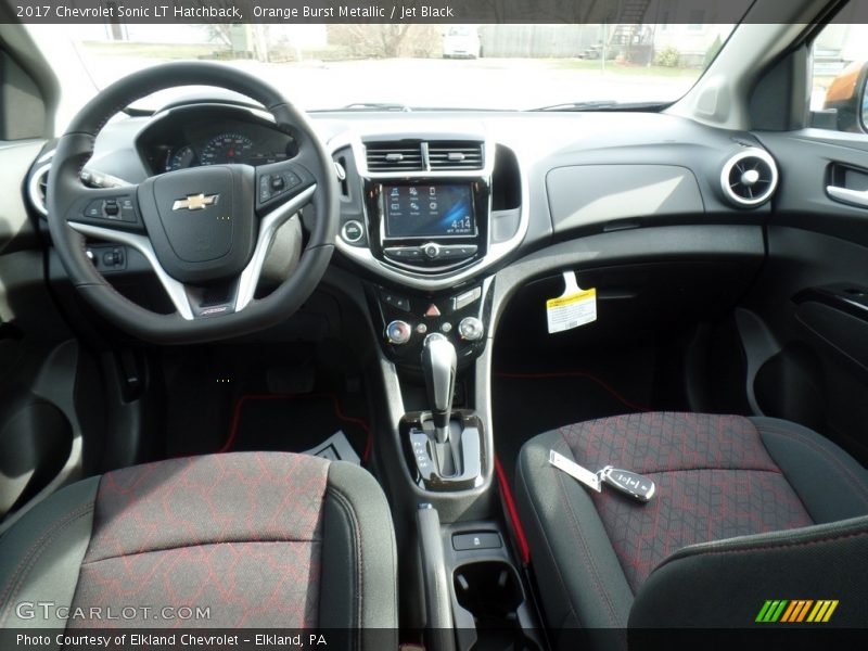 Orange Burst Metallic / Jet Black 2017 Chevrolet Sonic LT Hatchback