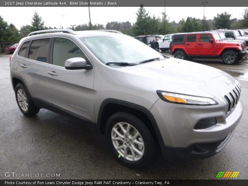 Billet Silver Metallic / Black 2017 Jeep Cherokee Latitude 4x4