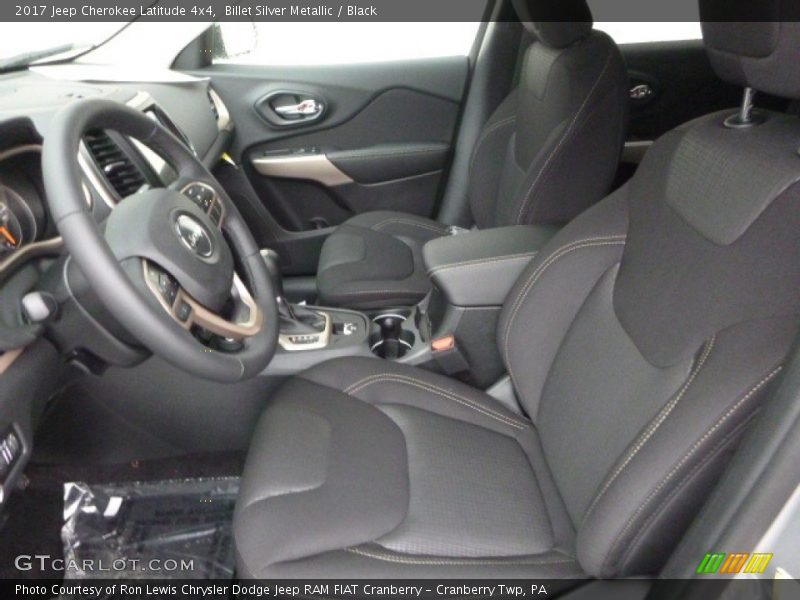 Billet Silver Metallic / Black 2017 Jeep Cherokee Latitude 4x4