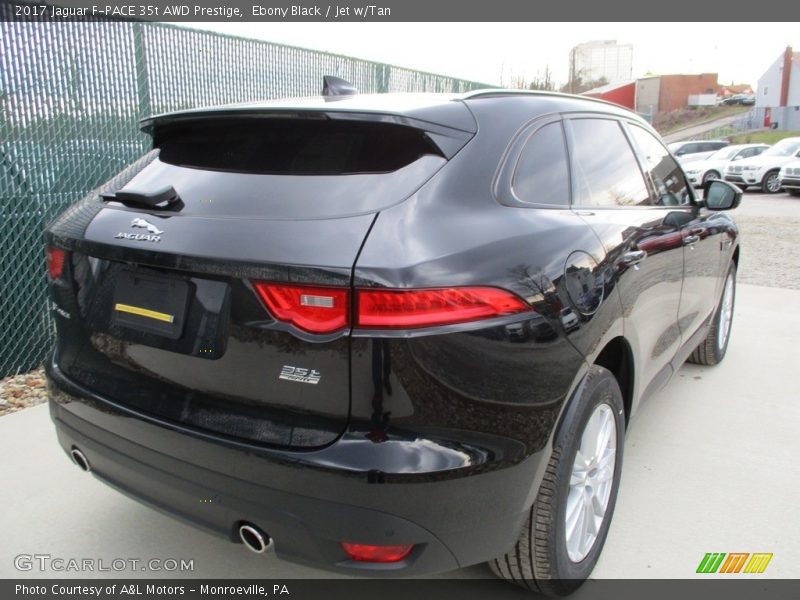 Ebony Black / Jet w/Tan 2017 Jaguar F-PACE 35t AWD Prestige