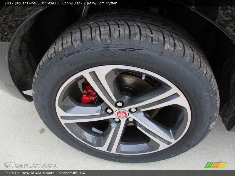 Ebony Black / Jet w/Light Oyster 2017 Jaguar F-PACE 35t AWD S