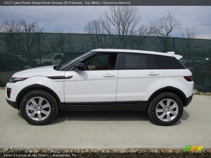 Fuji White / Espresso/Almond 2017 Land Rover Range Rover Evoque SE Premium