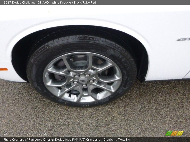 White Knuckle / Black/Ruby Red 2017 Dodge Challenger GT AWD