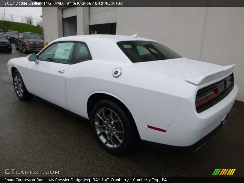 White Knuckle / Black/Ruby Red 2017 Dodge Challenger GT AWD