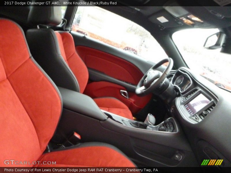 White Knuckle / Black/Ruby Red 2017 Dodge Challenger GT AWD