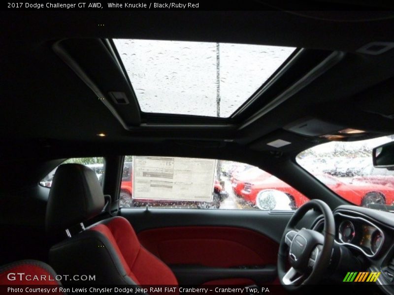 White Knuckle / Black/Ruby Red 2017 Dodge Challenger GT AWD