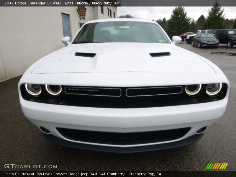 White Knuckle / Black/Ruby Red 2017 Dodge Challenger GT AWD