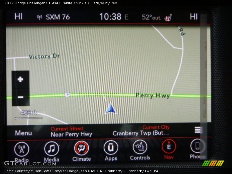 White Knuckle / Black/Ruby Red 2017 Dodge Challenger GT AWD