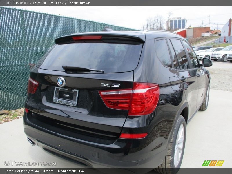 Jet Black / Saddle Brown 2017 BMW X3 xDrive28i