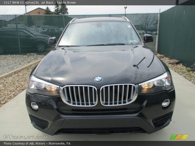 Jet Black / Saddle Brown 2017 BMW X3 xDrive28i