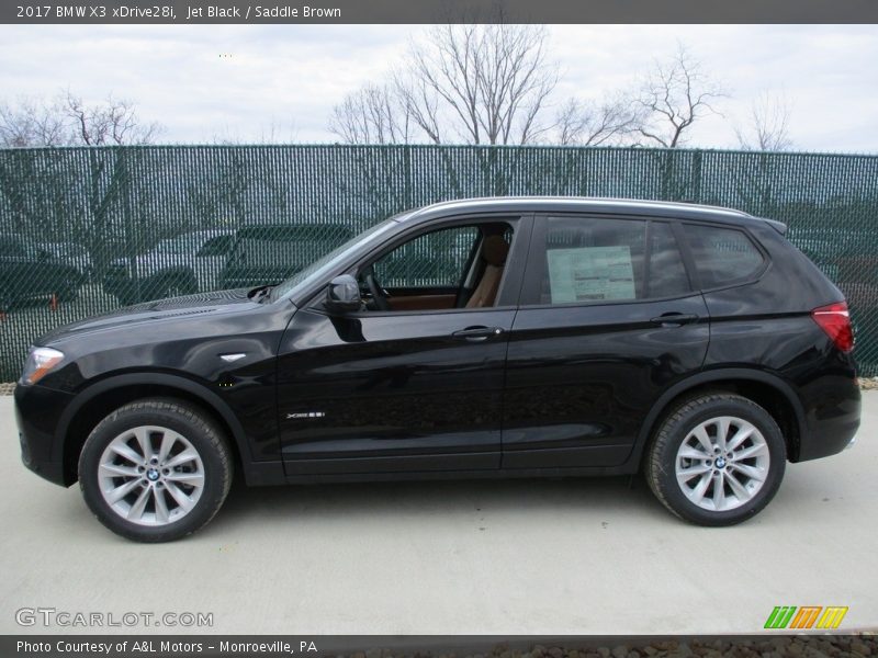 Jet Black / Saddle Brown 2017 BMW X3 xDrive28i