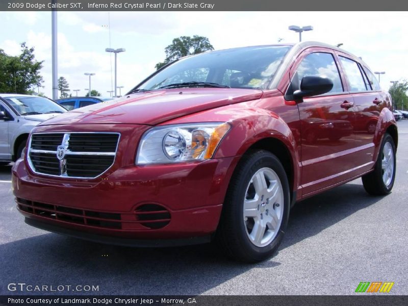 Inferno Red Crystal Pearl / Dark Slate Gray 2009 Dodge Caliber SXT