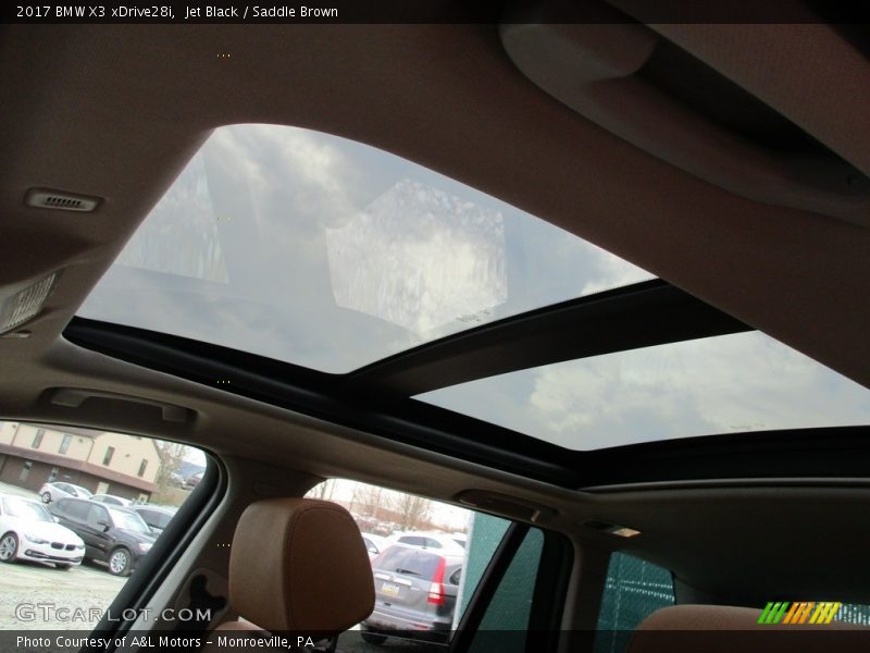 Jet Black / Saddle Brown 2017 BMW X3 xDrive28i