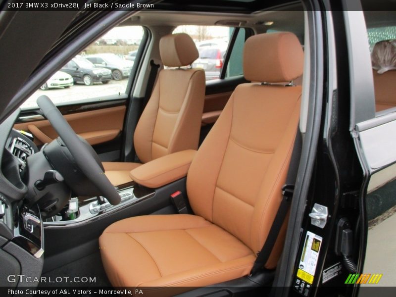 Jet Black / Saddle Brown 2017 BMW X3 xDrive28i