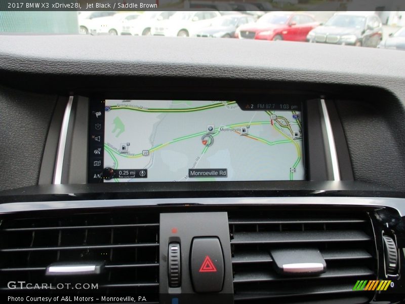 Jet Black / Saddle Brown 2017 BMW X3 xDrive28i