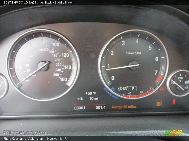 Jet Black / Saddle Brown 2017 BMW X3 xDrive28i