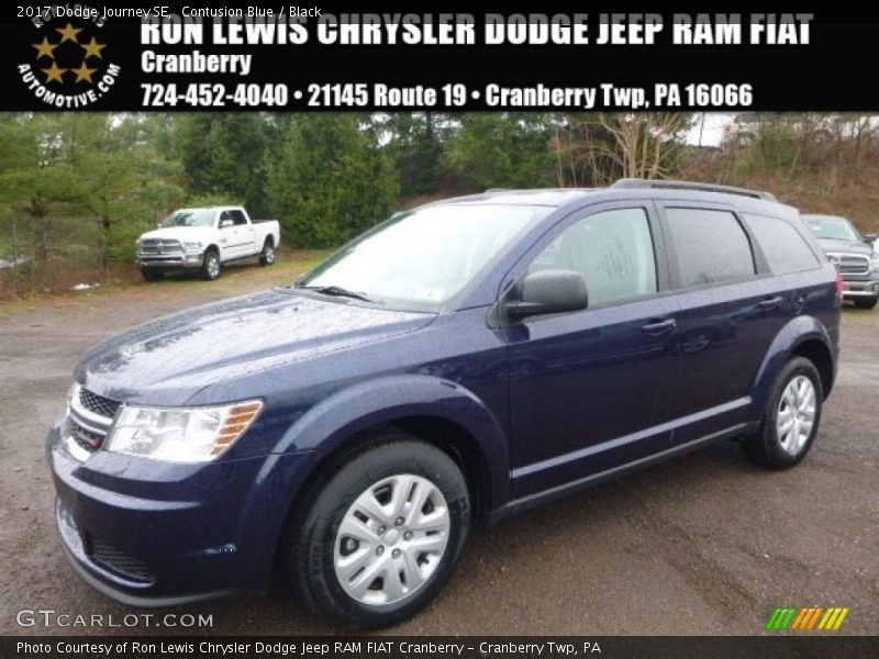 Contusion Blue / Black 2017 Dodge Journey SE