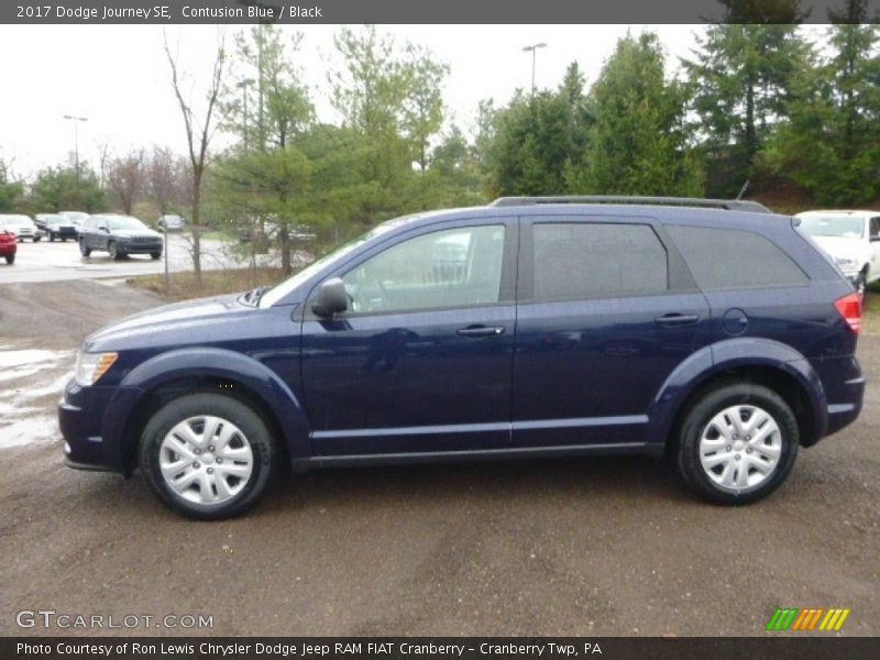 Contusion Blue / Black 2017 Dodge Journey SE
