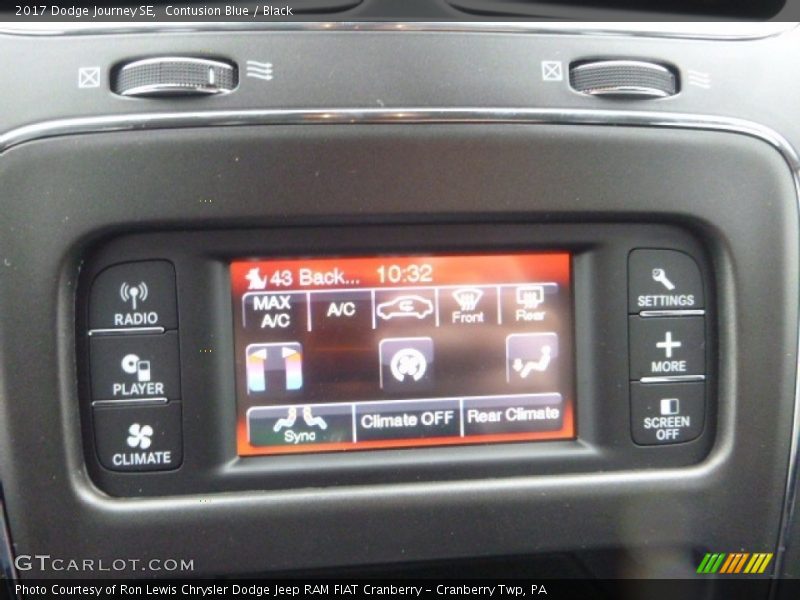 Contusion Blue / Black 2017 Dodge Journey SE