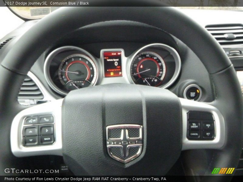 Contusion Blue / Black 2017 Dodge Journey SE