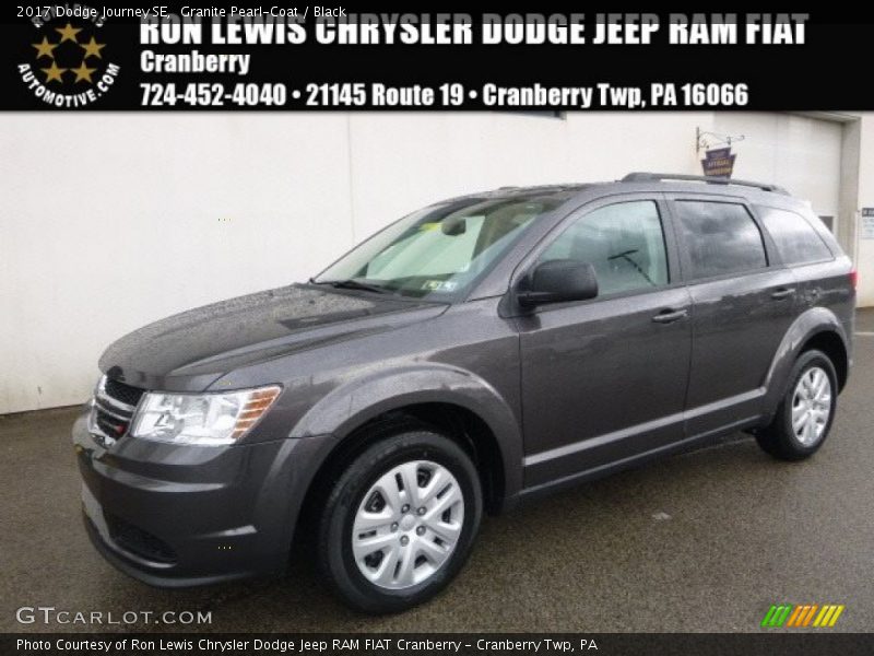 Granite Pearl-Coat / Black 2017 Dodge Journey SE