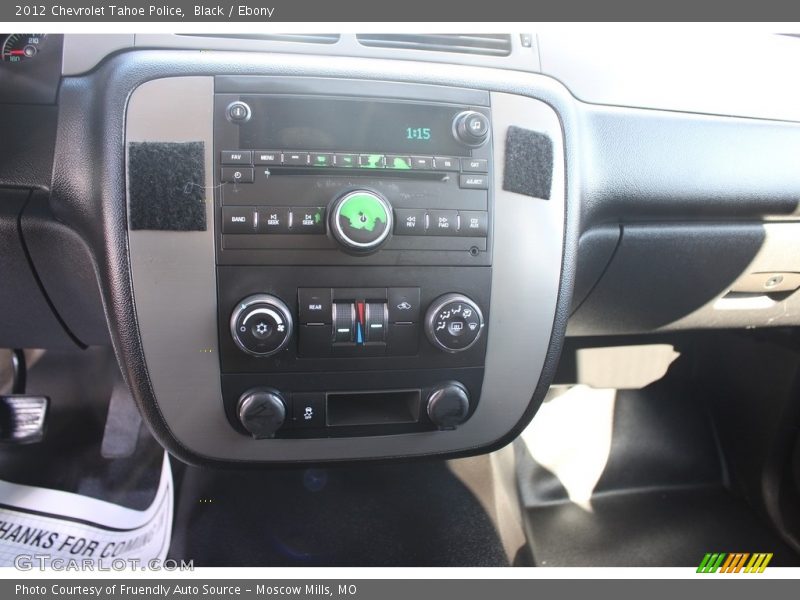 Black / Ebony 2012 Chevrolet Tahoe Police