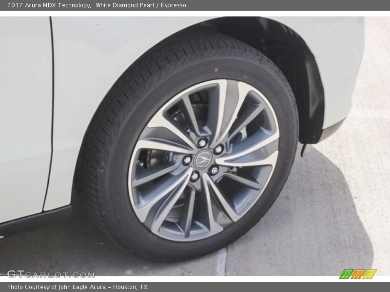White Diamond Pearl / Espresso 2017 Acura MDX Technology