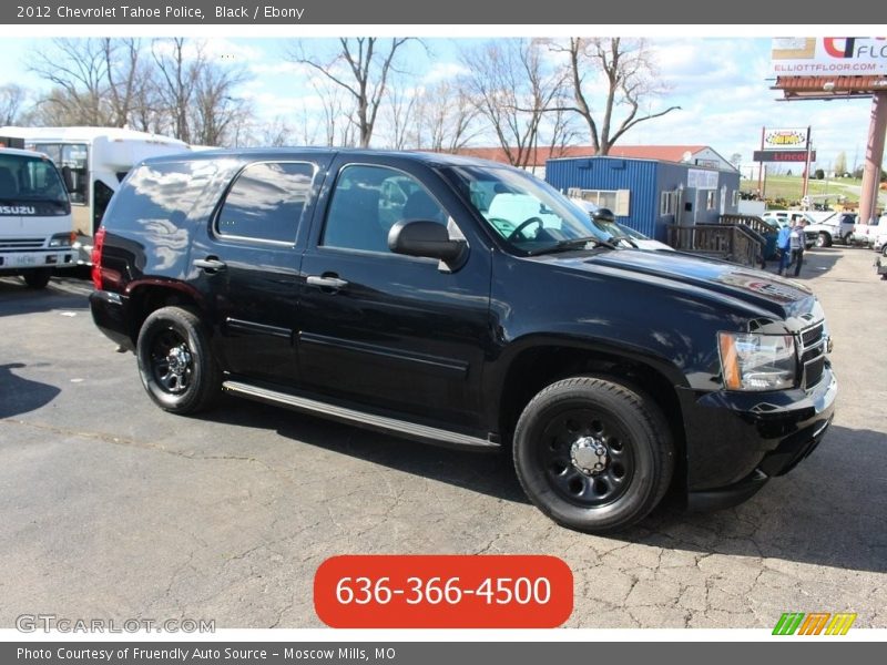 Black / Ebony 2012 Chevrolet Tahoe Police