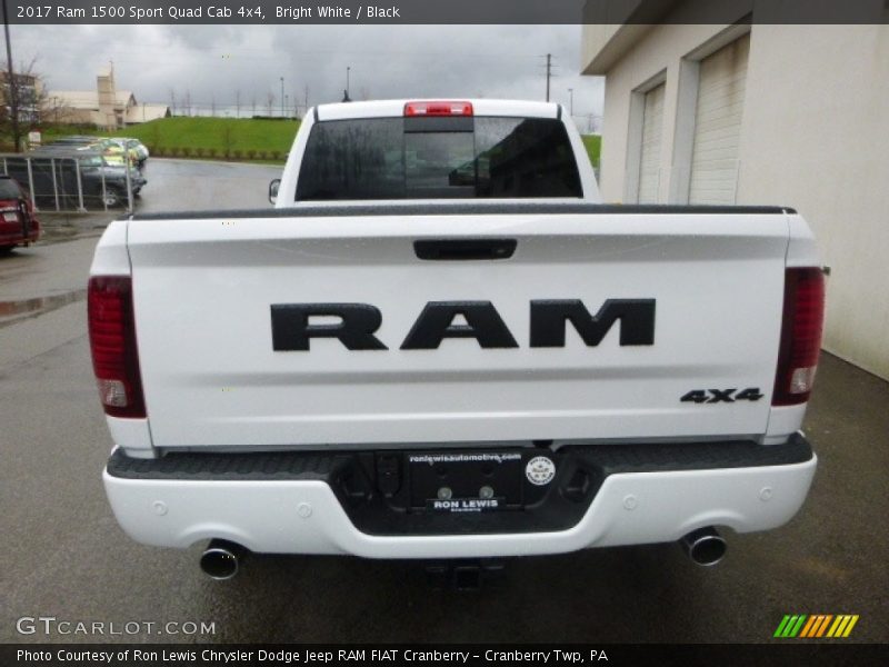 Bright White / Black 2017 Ram 1500 Sport Quad Cab 4x4