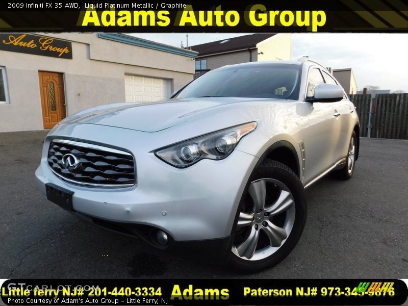 Liquid Platinum Metallic / Graphite 2009 Infiniti FX 35 AWD