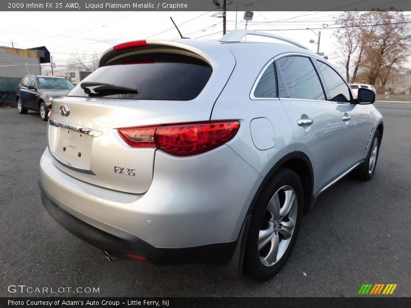 Liquid Platinum Metallic / Graphite 2009 Infiniti FX 35 AWD