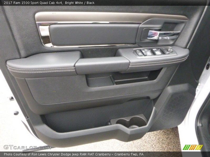 Bright White / Black 2017 Ram 1500 Sport Quad Cab 4x4