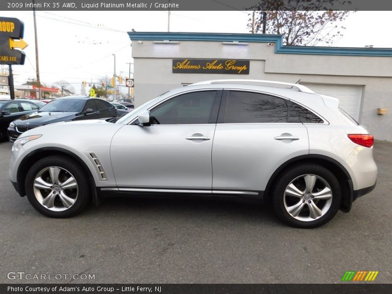 Liquid Platinum Metallic / Graphite 2009 Infiniti FX 35 AWD