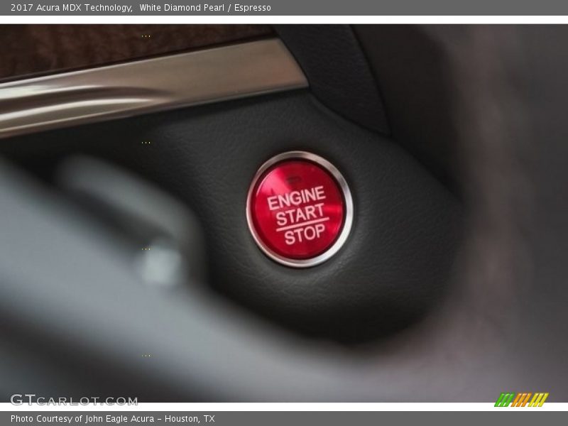 White Diamond Pearl / Espresso 2017 Acura MDX Technology