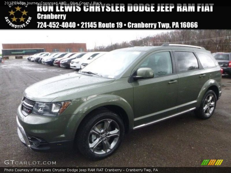 Olive Green / Black 2017 Dodge Journey Crossroad AWD