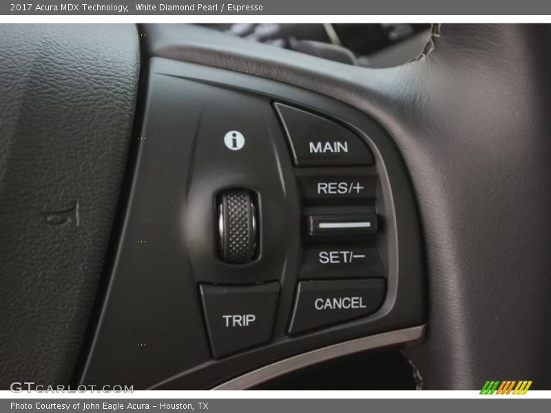 White Diamond Pearl / Espresso 2017 Acura MDX Technology