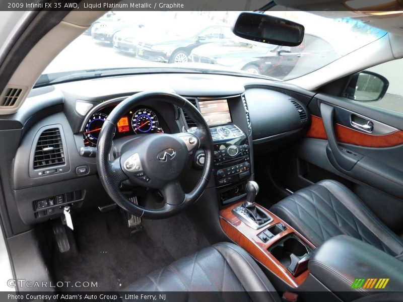 Liquid Platinum Metallic / Graphite 2009 Infiniti FX 35 AWD