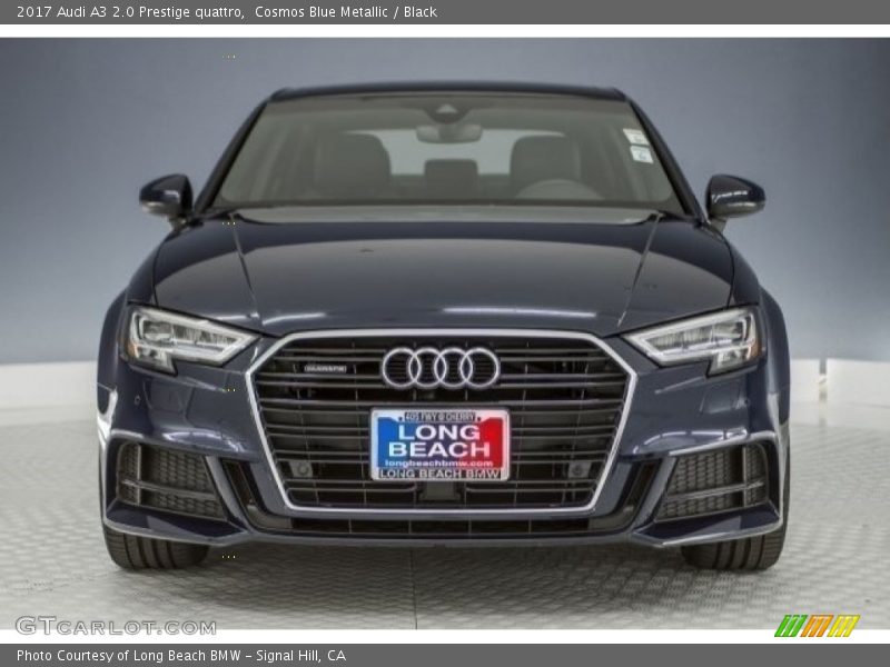 Cosmos Blue Metallic / Black 2017 Audi A3 2.0 Prestige quattro