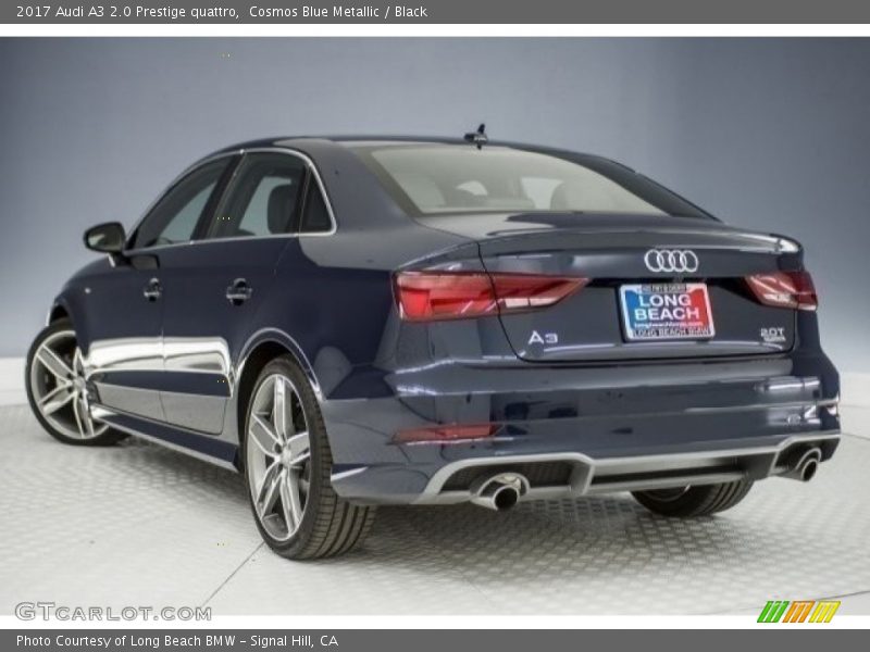 Cosmos Blue Metallic / Black 2017 Audi A3 2.0 Prestige quattro