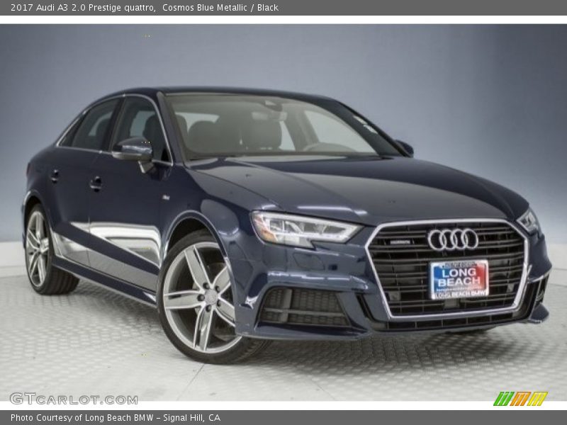 Cosmos Blue Metallic / Black 2017 Audi A3 2.0 Prestige quattro