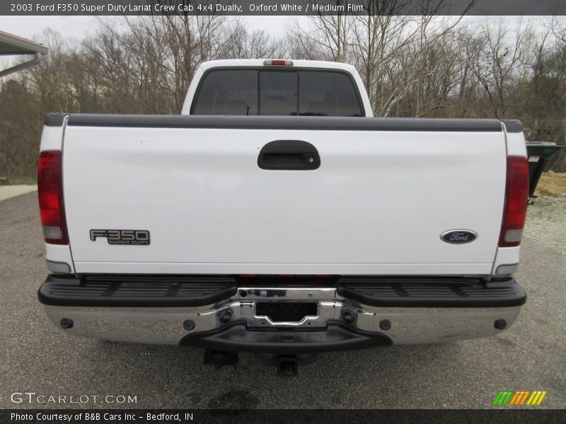 Oxford White / Medium Flint 2003 Ford F350 Super Duty Lariat Crew Cab 4x4 Dually