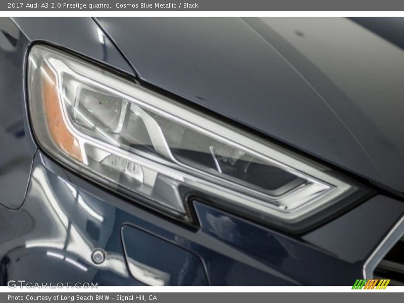 Cosmos Blue Metallic / Black 2017 Audi A3 2.0 Prestige quattro