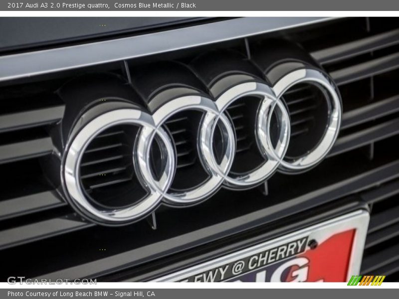 Cosmos Blue Metallic / Black 2017 Audi A3 2.0 Prestige quattro