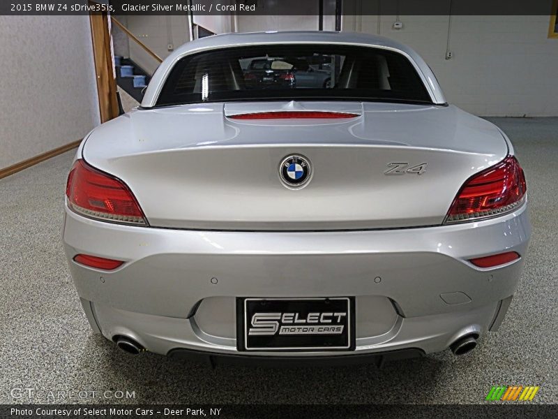 Glacier Silver Metallic / Coral Red 2015 BMW Z4 sDrive35is