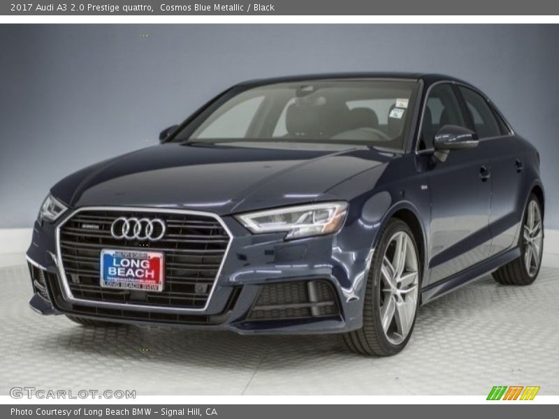 Cosmos Blue Metallic / Black 2017 Audi A3 2.0 Prestige quattro