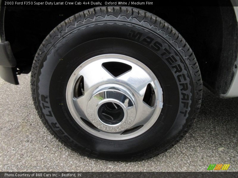 Oxford White / Medium Flint 2003 Ford F350 Super Duty Lariat Crew Cab 4x4 Dually