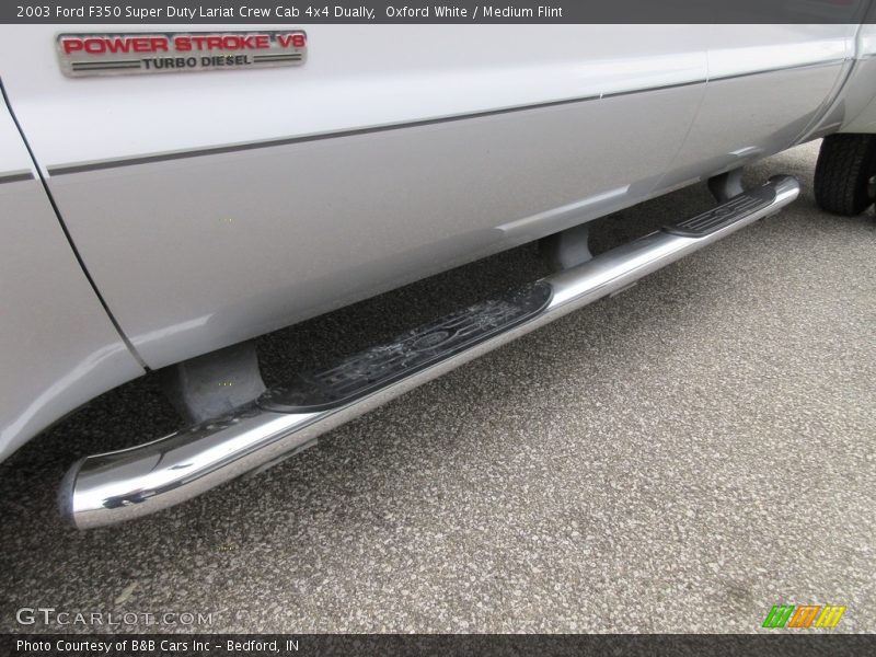 Oxford White / Medium Flint 2003 Ford F350 Super Duty Lariat Crew Cab 4x4 Dually